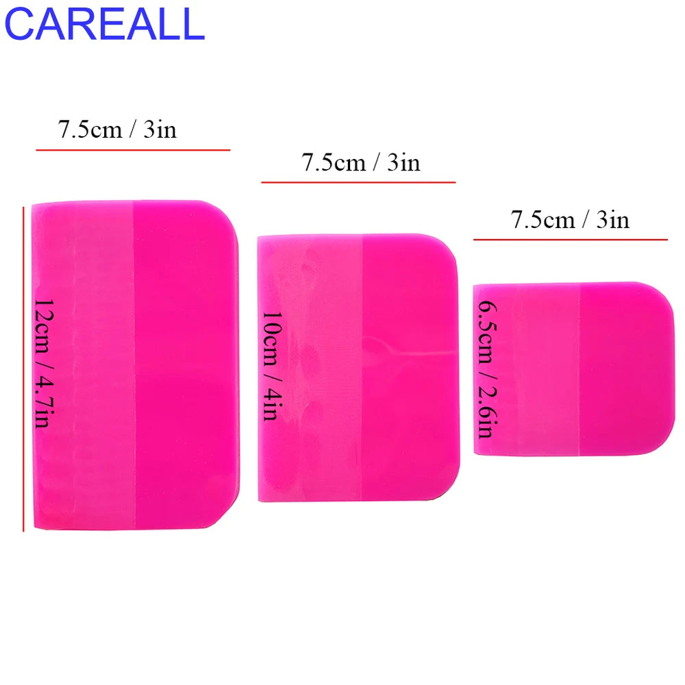 CAREALL Soft PPF Squeegee Window Tint Rubber Scraper Carbon Vinyl Protective Film Install Tool Water Remove Car Wrap Accessories
