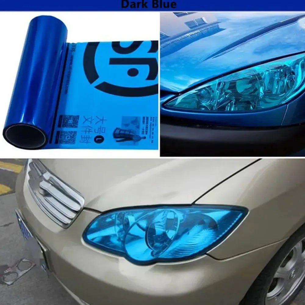 Car Headlight Film Protection Blue Tint Film pvc Material Color Changing Vinyl Wrap Foil Taillight Sticker for Vehicle Styling