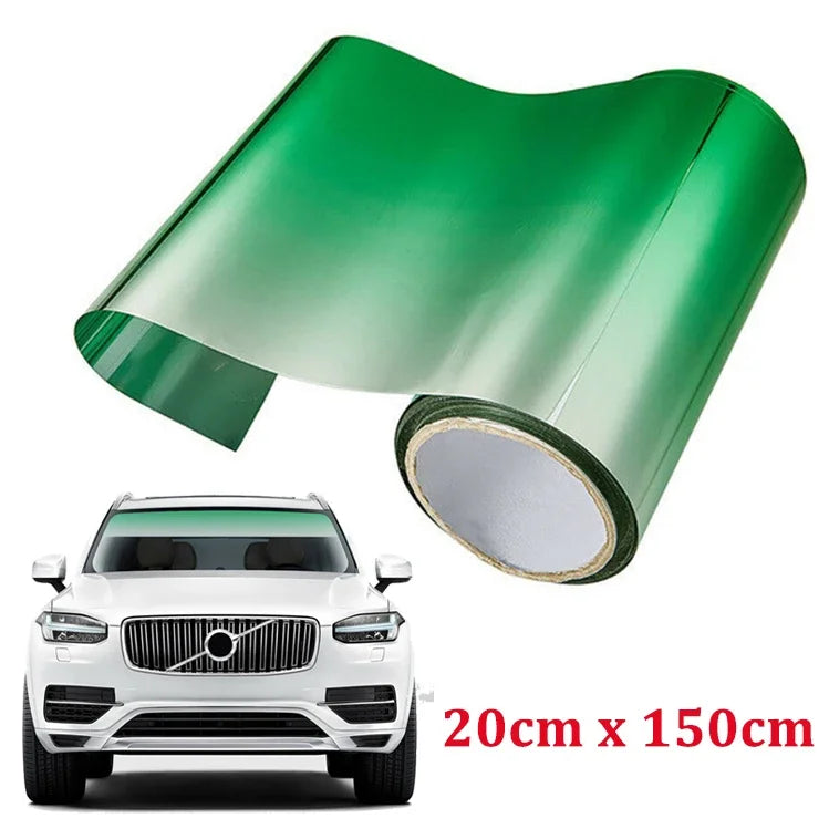 Gradient Colorful Car Windscreen Solar Film Anti-UV Privacy Heat Insulation Window Sun Shade Tinted Stickers Vehicle PET Wrap