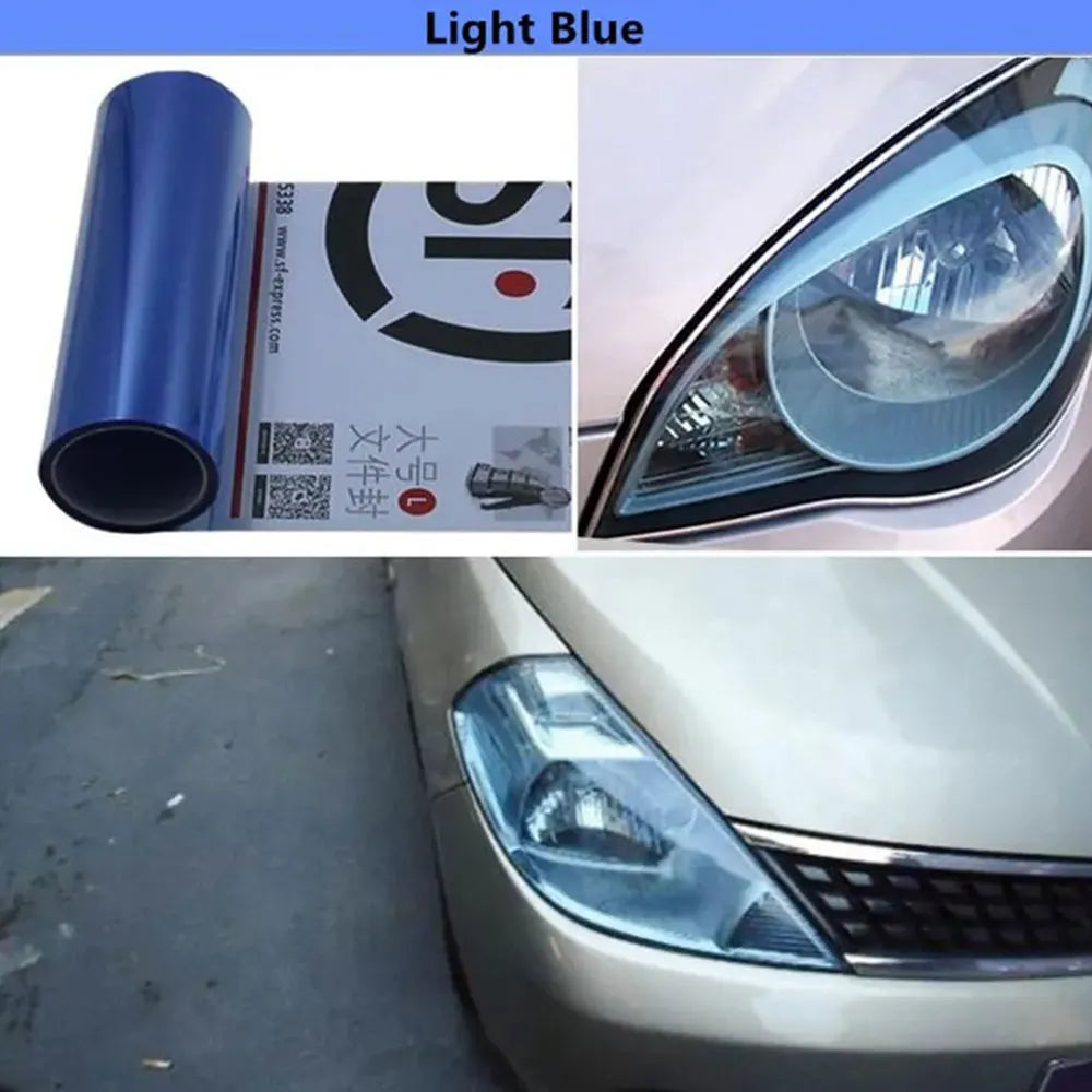 Car Headlight Film Protection Blue Tint Film pvc Material Color Changing Vinyl Wrap Foil Taillight Sticker for Vehicle Styling