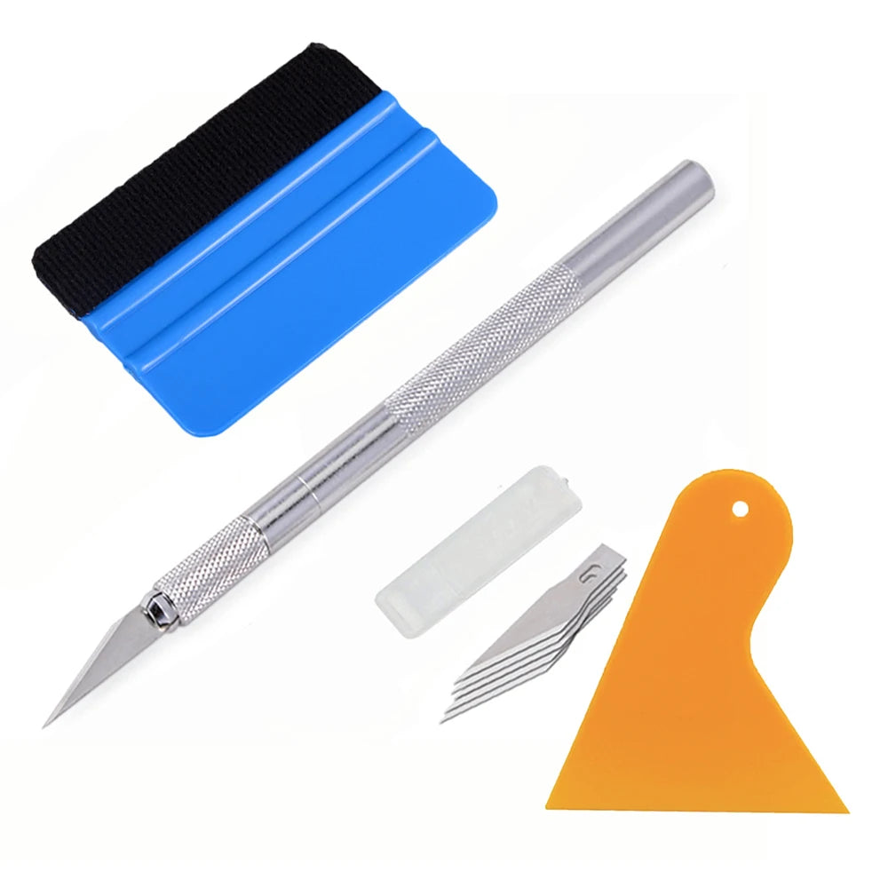 TOFAR Car Wrap Film Tools Kit Vinyl Spatula Window Tint Film Squeegee Scraper Stickers Cutter Wall Vehicle Styling Accessories