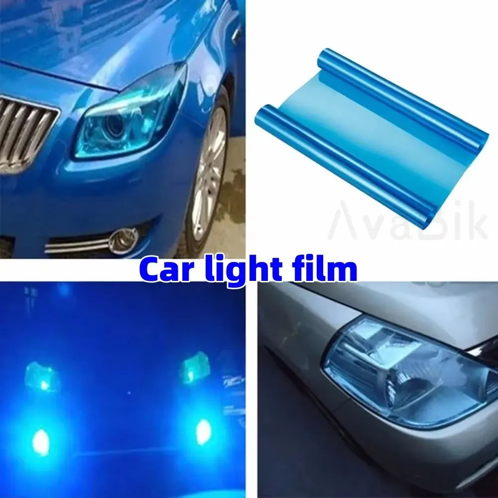Car Headlight Film Protection Blue Tint Film pvc Material Color Changing Vinyl Wrap Foil Taillight Sticker for Vehicle Styling