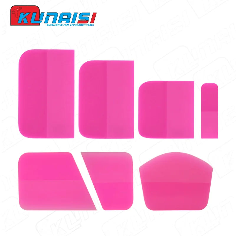 Car PPF Squeegee Kit 7 in 1 Anti-Scratch TPU Rubber Squeegee for Vinyl Wrap Tint Squeegee Water Blade Scraper Window Tint Tools