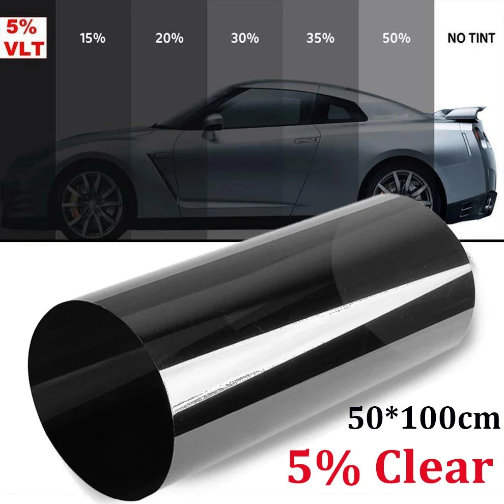 Gradient Colorful Car Windscreen Solar Film Anti-UV Privacy Heat Insulation Window Sun Shade Tinted Stickers Vehicle PET Wrap
