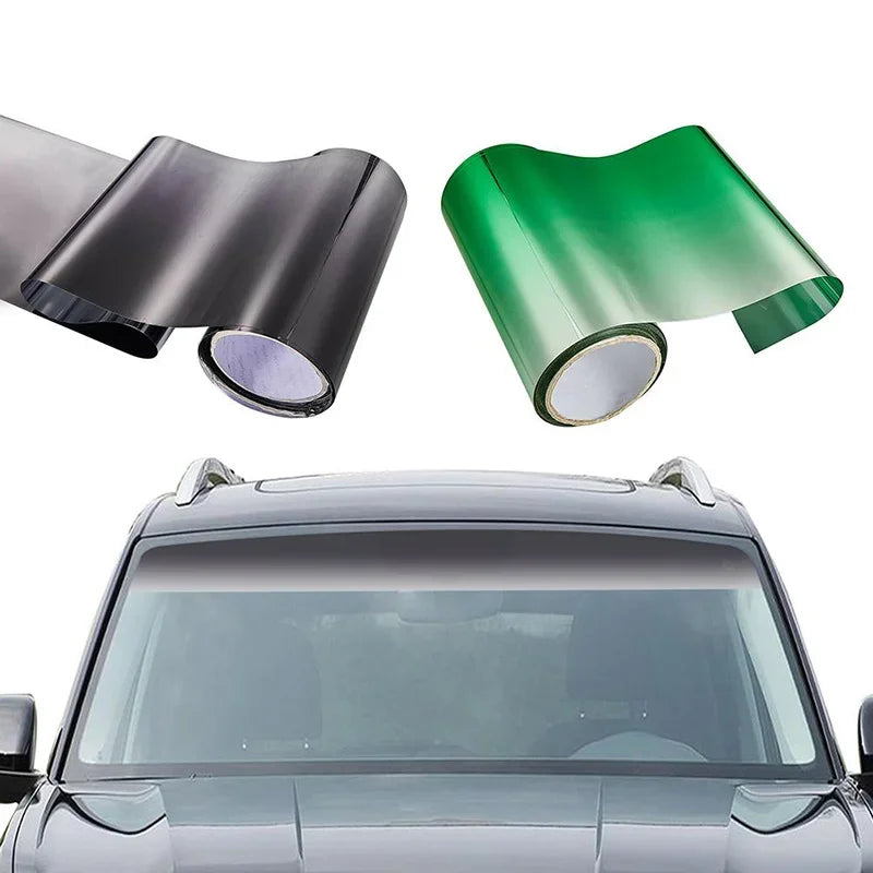 Gradient Colorful Car Windscreen Solar Film Anti-UV Privacy Heat Insulation Window Sun Shade Tinted Stickers Vehicle PET Wrap