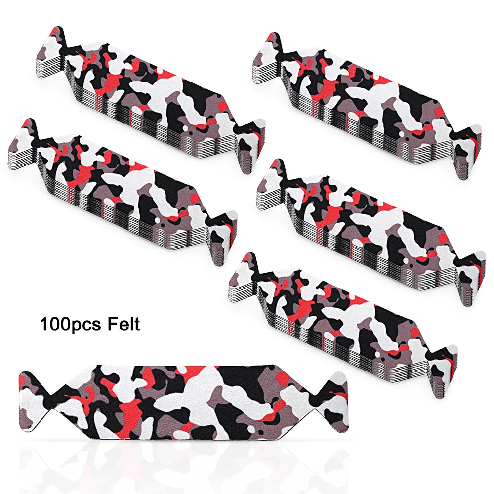FOSHIO 10/50/100pcs Vinyl Squeegee Felt Fabric Cloth 3-Layer Carbon Fiber Film Window Tint Scraper Edge Protector Wrap Car Tools