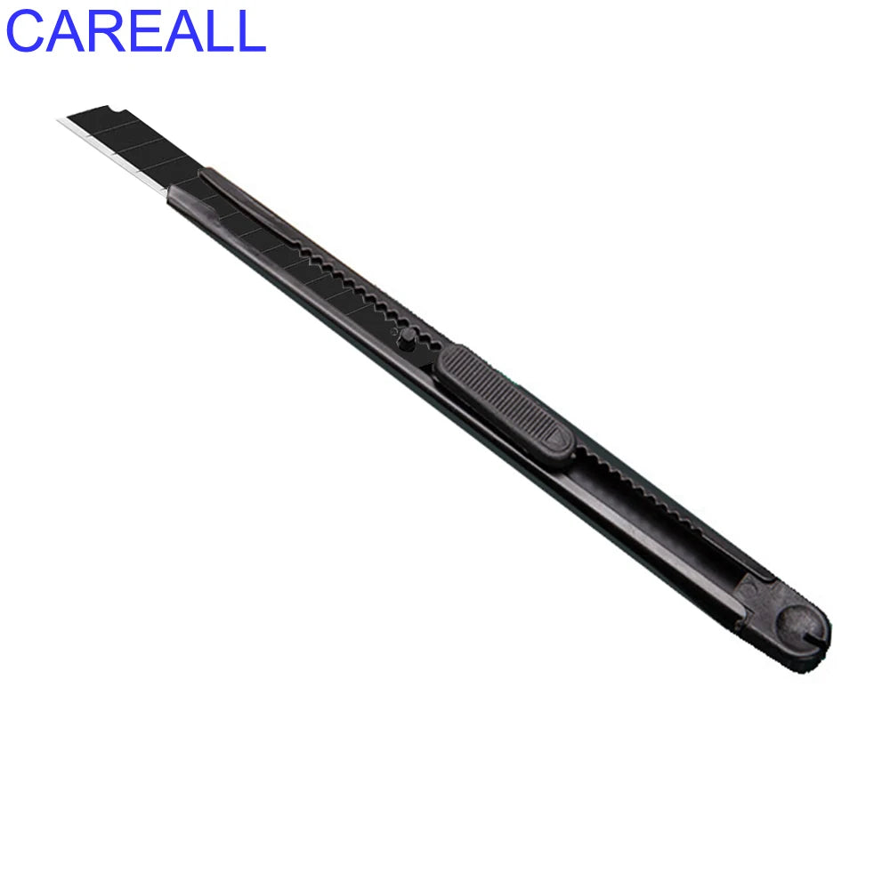CAREALL 5pcs Black Utility Knife Vinyl Car Stickers Window Tinting Film Knife Wallpaper Decals Cutting Tool Wrap DIY 9mm Blade