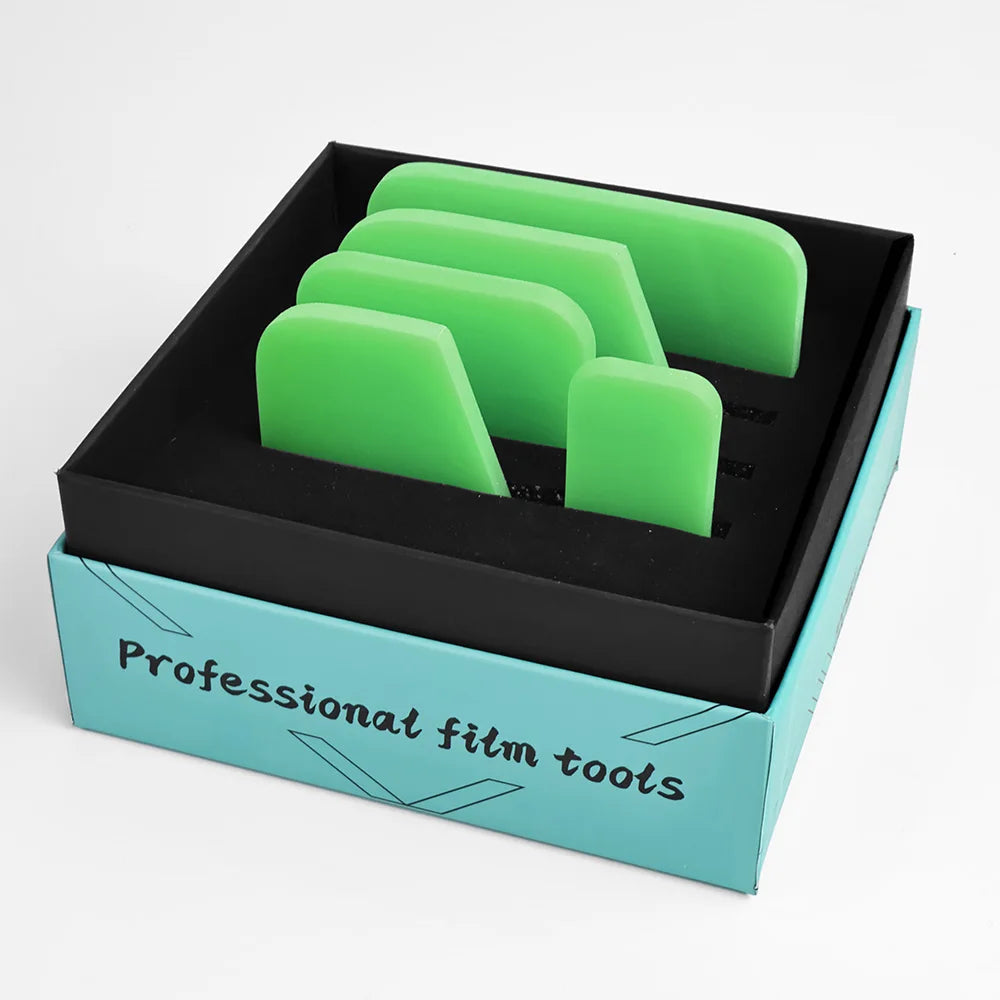 KUNAISI PPF Squeegee Tools Kit 5pcs/Box Magnetic Anti-Scratch Vinyl Wrap Car Film Tinting Scraper Glass Cleaning Soft Water Wipe