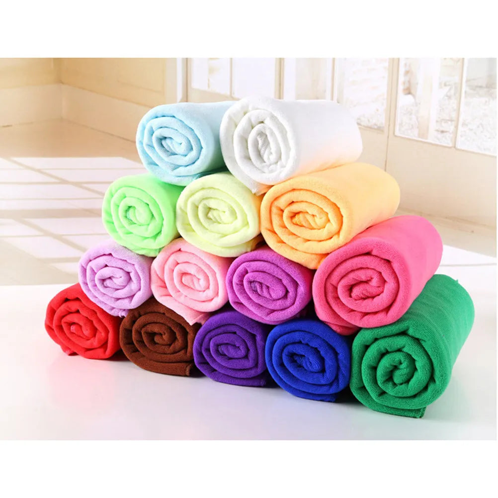 Microfiber Towel 30x70cm Super Absorbent Dry Face Hair Bath Multi-Purpose Cleaning Car Wiping Cloth