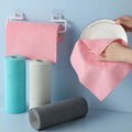 Tear-off Cleaning Cloth Roll - Durable Reusable Dish Towel for Kitchen, Greaseproof and Quick Drying, Microfiber Hand-tear Rags