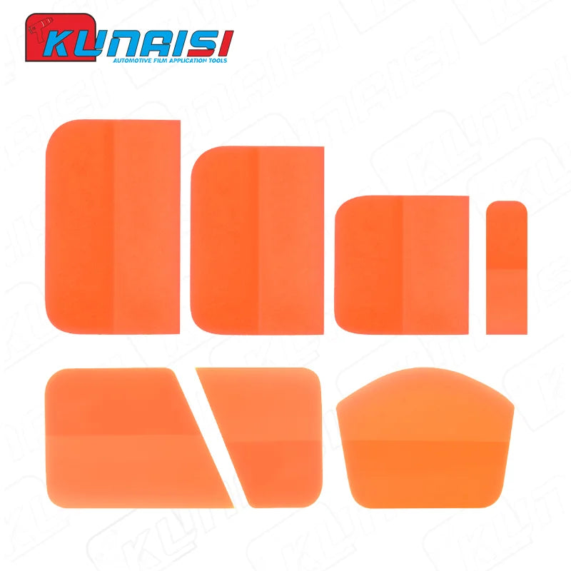 Car PPF Squeegee Kit 7 in 1 Anti-Scratch TPU Rubber Squeegee for Vinyl Wrap Tint Squeegee Water Blade Scraper Window Tint Tools