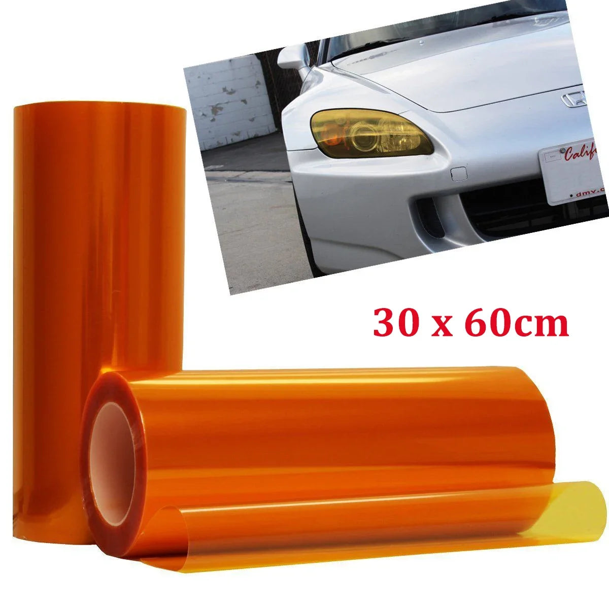 Gradient Colorful Car Windscreen Solar Film Anti-UV Privacy Heat Insulation Window Sun Shade Tinted Stickers Vehicle PET Wrap