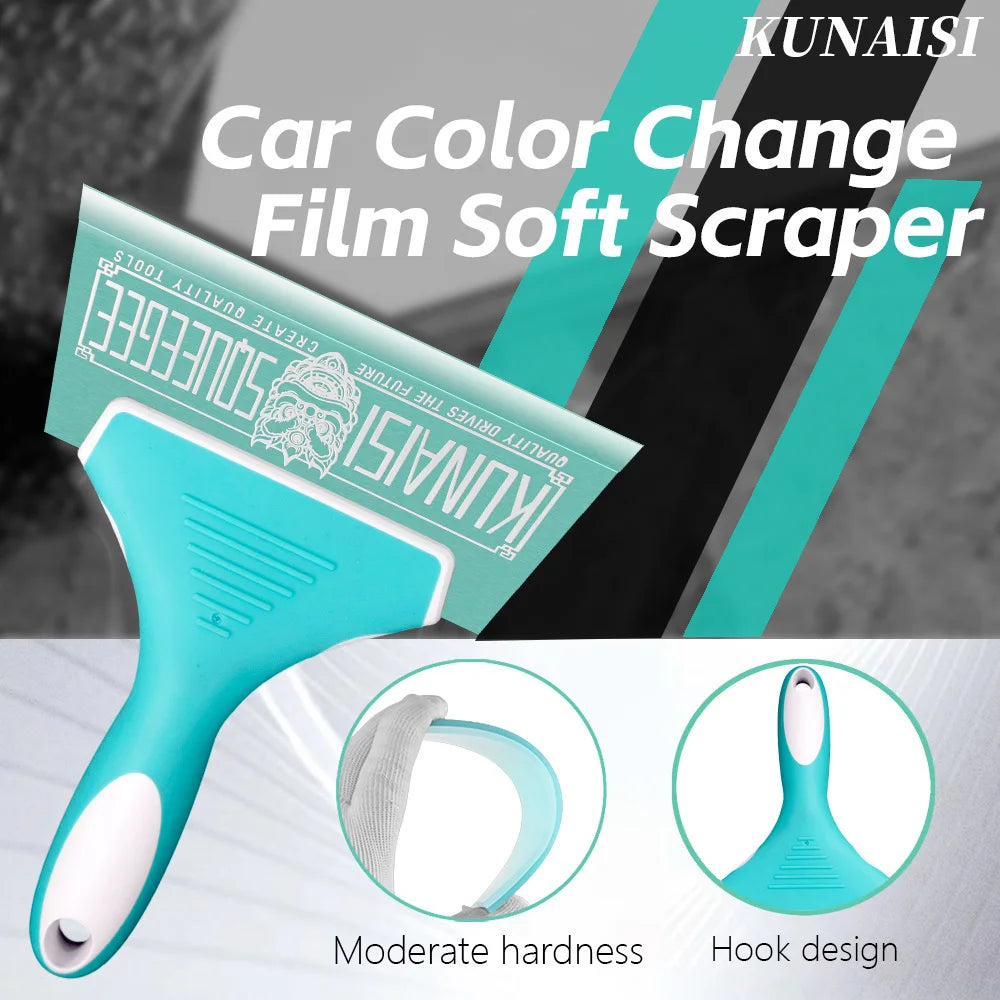 KUNAISI Beef tendon rubber ppf squeegee Shovel Car Window Tint Squeegee Water Blade Wiper Glass Handy Car Cleaning Tools