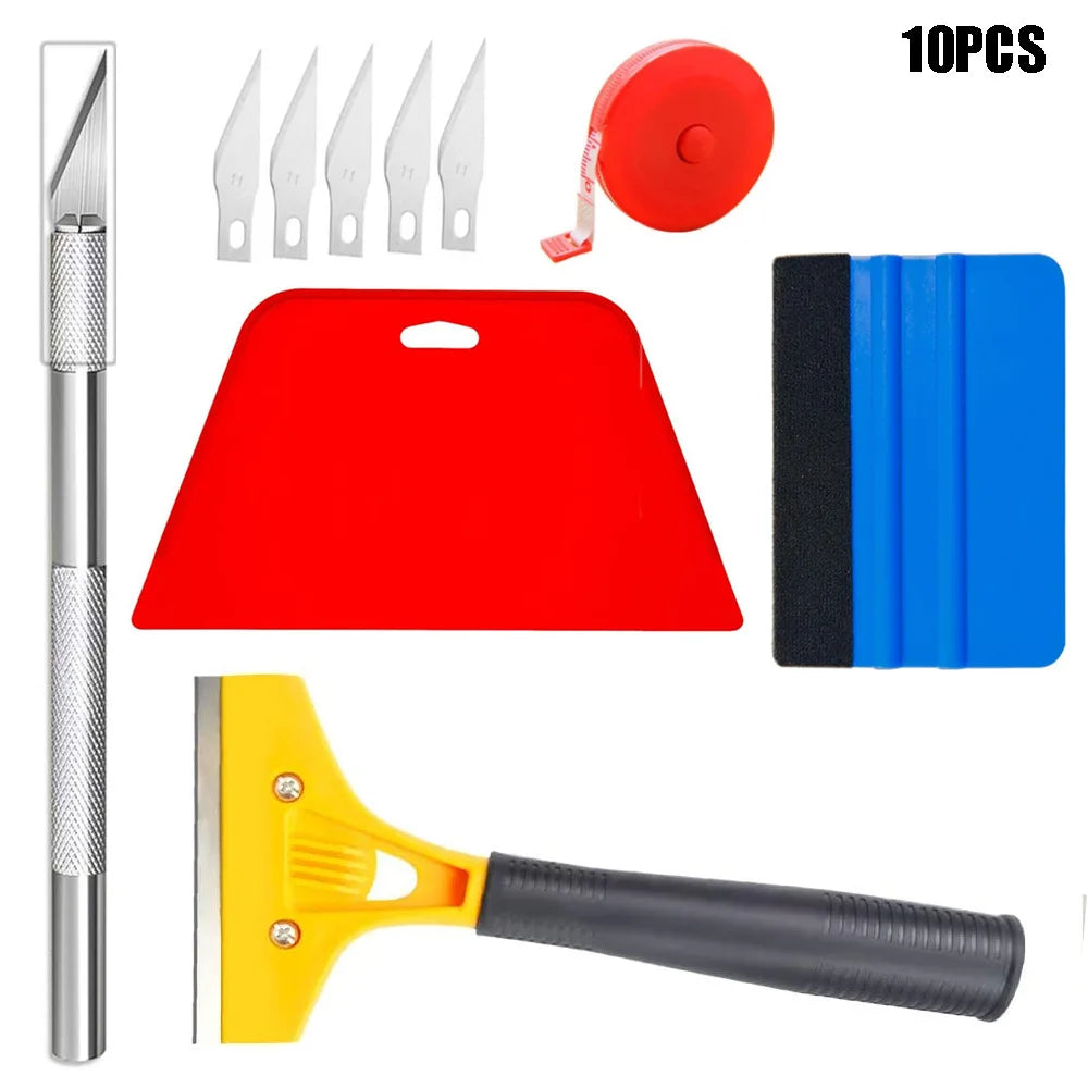 TOFAR Car Wrap Film Tools Kit Vinyl Spatula Window Tint Film Squeegee Scraper Stickers Cutter Wall Vehicle Styling Accessories