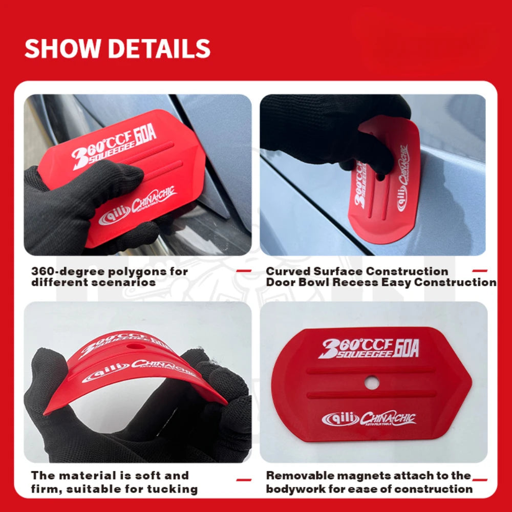 Vinyl Installation Tinting Tools Car Stickers Accessories Carbon Film Wrapping Felt Squeegee PPF Scraper Window Cleaning Tool