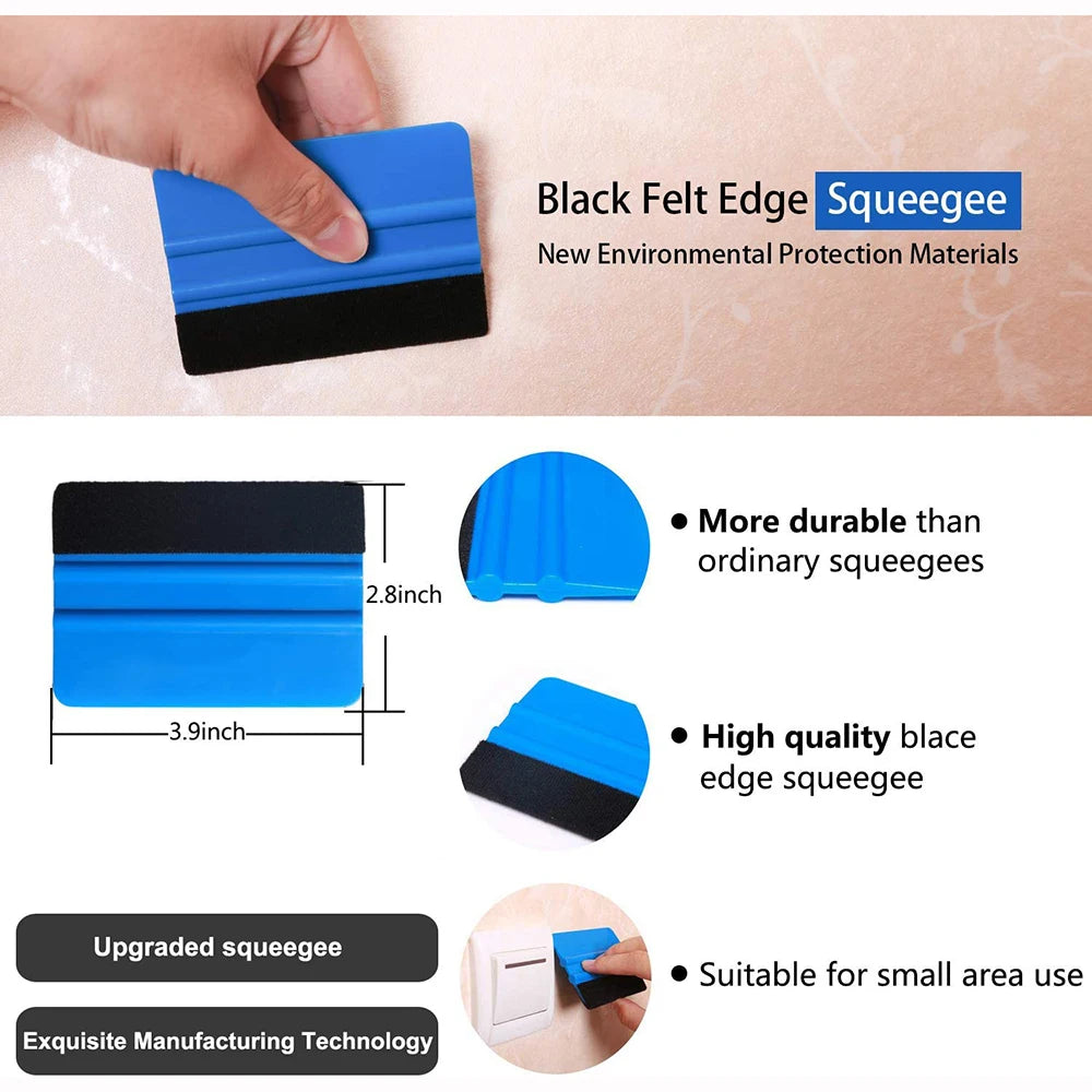 TOFAR Car Wrap Film Tools Kit Vinyl Spatula Window Tint Film Squeegee Scraper Stickers Cutter Wall Vehicle Styling Accessories