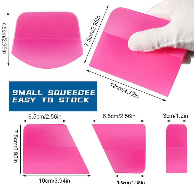 PPF Squeegee Soft TPU Rubber Squeegee Anti-Scratch PPF Film Spatula Water Wiper Blade Scraper Car Vinyl Wrap Window Tint Tools