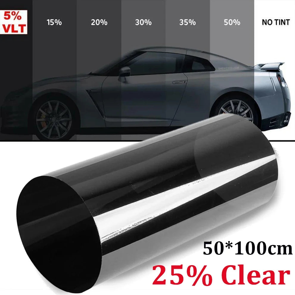 Gradient Colorful Car Windscreen Solar Film Anti-UV Privacy Heat Insulation Window Sun Shade Tinted Stickers Vehicle PET Wrap