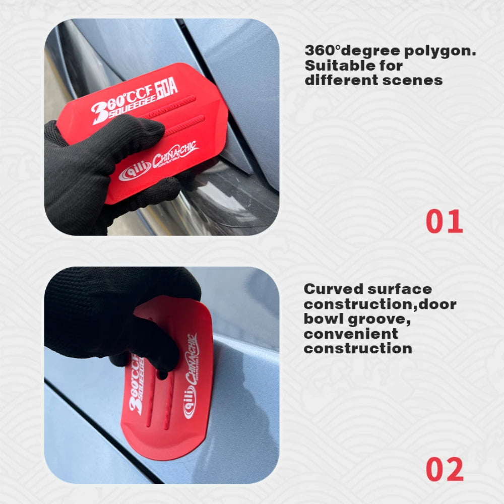 Vinyl Installation Tinting Tools Car Stickers Accessories Carbon Film Wrapping Felt Squeegee PPF Scraper Window Cleaning Tool