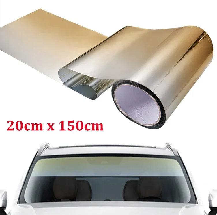 Gradient Colorful Car Windscreen Solar Film Anti-UV Privacy Heat Insulation Window Sun Shade Tinted Stickers Vehicle PET Wrap