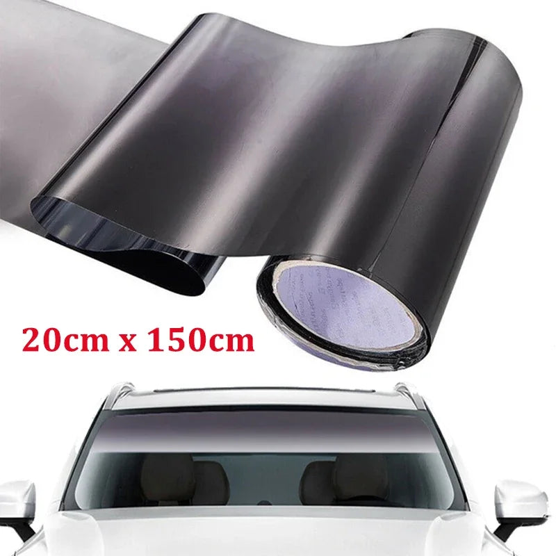 Gradient Colorful Car Windscreen Solar Film Anti-UV Privacy Heat Insulation Window Sun Shade Tinted Stickers Vehicle PET Wrap