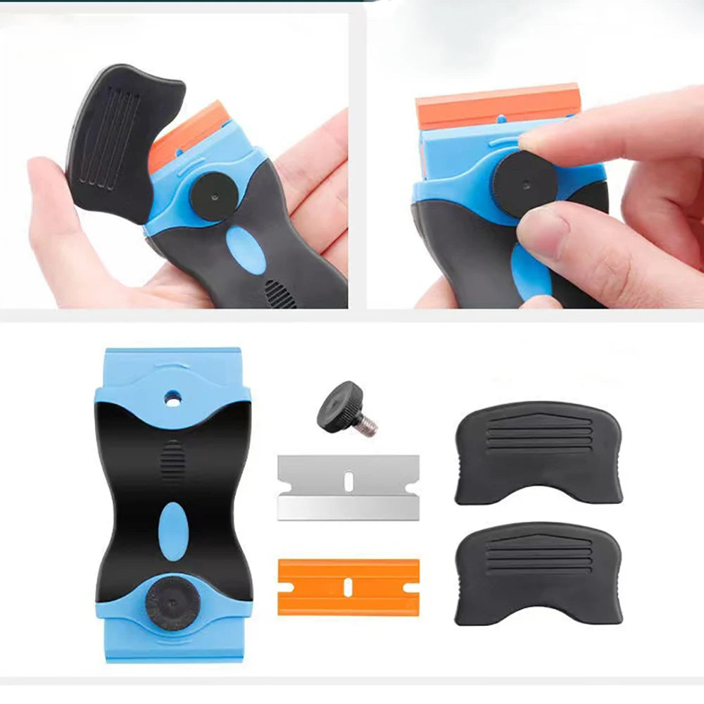41PCS/Set Double Edge Razor Blade Scraper with Blades for Car Sticker Decals Labels Remover Tool Window Tint Clean Vinyl Spatula