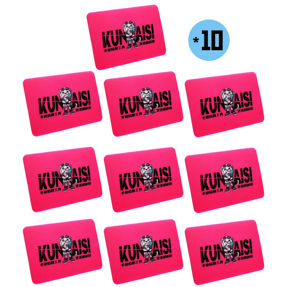 10pcs Car Wrap Tool Vinyl Scraper  Squeegee for Vehicle Window Tint Auto Accessories Wrapping Tools Vinyl Spatula Film Wrapping